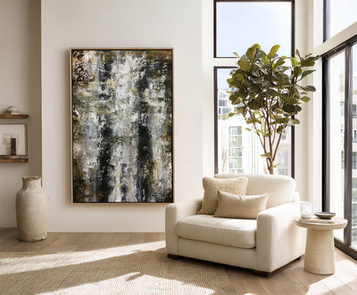Abstract Black White Canvas Art
