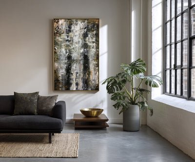 Abstract Black White Canvas Art
