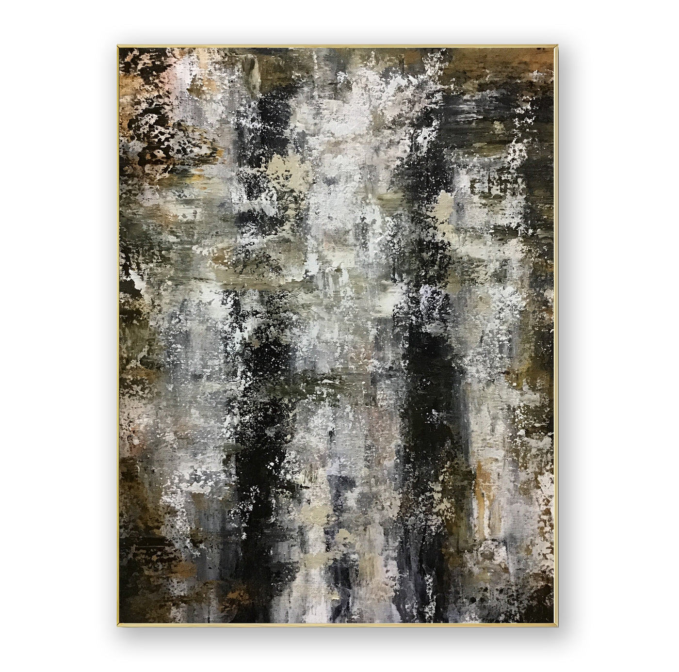 Abstract Black White Canvas Art