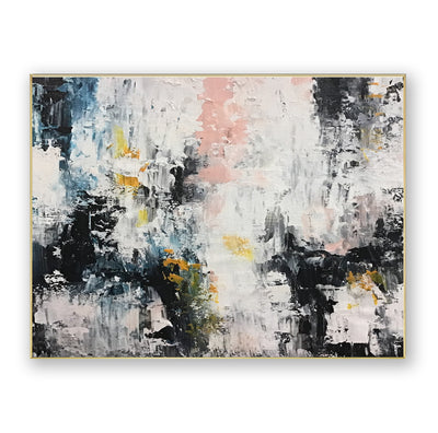 Abstract Black White Canvas Art