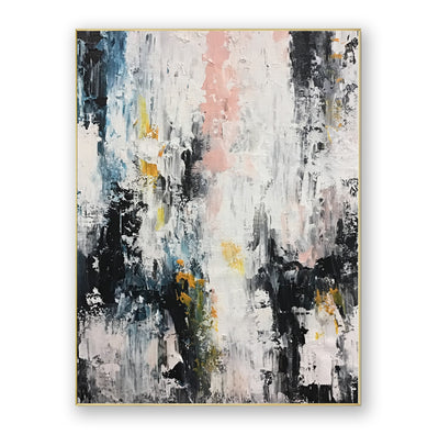 Abstract Black White Canvas Art