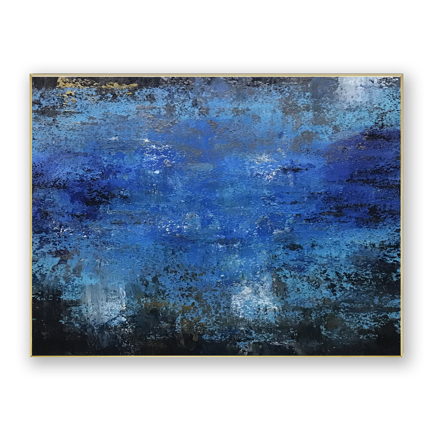 Abstract Blue Canvas Art