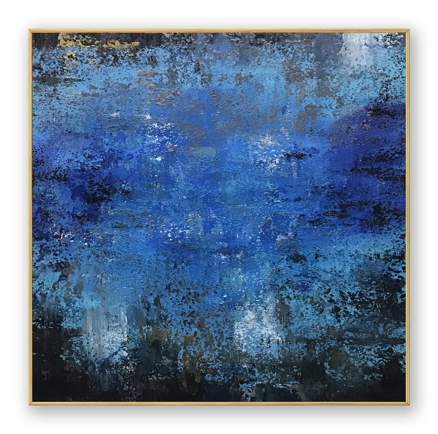 Abstract Blue Canvas Art