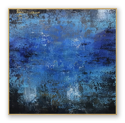 Abstract Blue Canvas Art