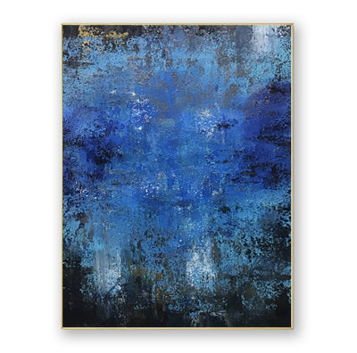 Abstract Blue Canvas Art