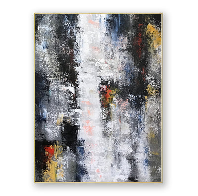 Abstract Black White Canvas Art