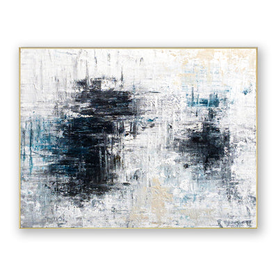 Abstract Black White Canvas Art