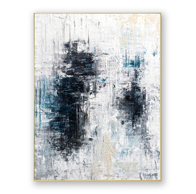 Abstract Black White Canvas Art
