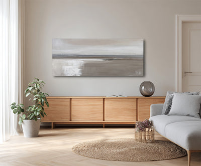 Abstract Beige Landscape Canvas Art