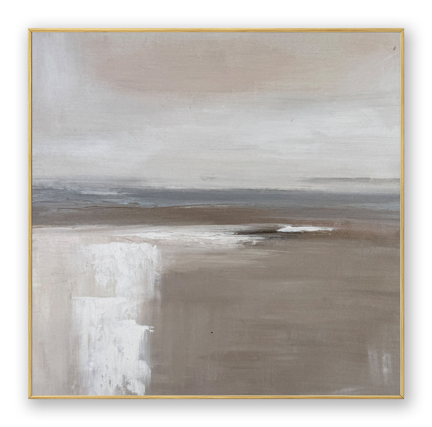 Abstract Beige Landscape Canvas Art
