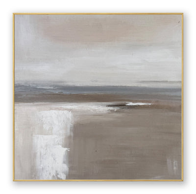 Abstract Beige Landscape Canvas Art