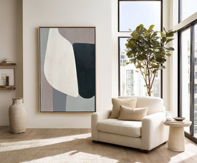 Abstract Black White Canvas Art