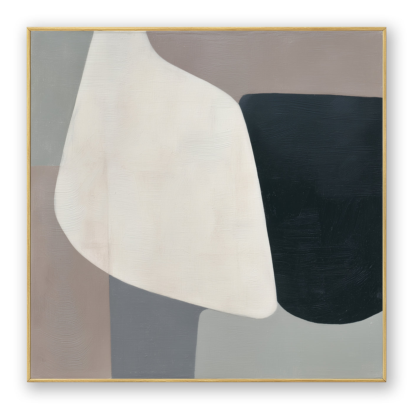 Abstract Black White Canvas Art