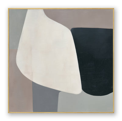 Abstract Black White Canvas Art