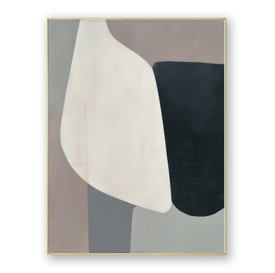 Abstract Black White Canvas Art